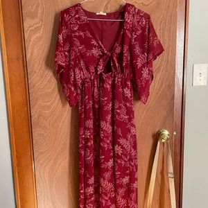 Tie in front- maxi dress